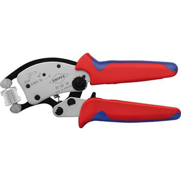 Crimping pliers for terminal sleeves Self-adjusting Knipex Square profile type 5524